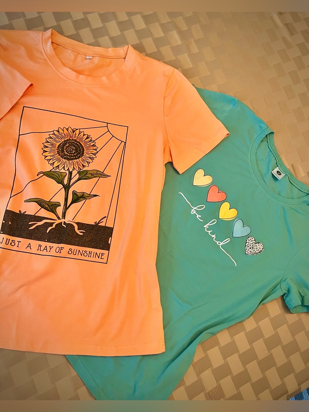 Two Women’s Soft Colorful T-shirts Like New Small